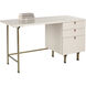 Celine 55 X 23.75 inch Cream Desk